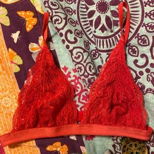 Lacy Red Bralette